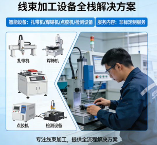 线束加工单芯线设备，线束加工工厂全过程